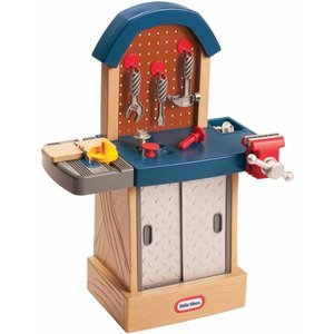 lot 49434 image: Little Tikes Tough Workshop - Toddler Workbench Pretend Play Set for Kids 2 Years