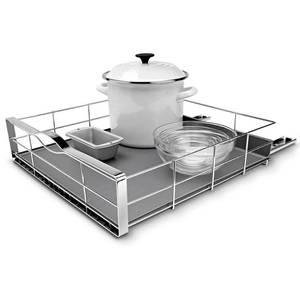 lot 49445 image: simplehuman 20 Pull-Out Cabinet Organizer