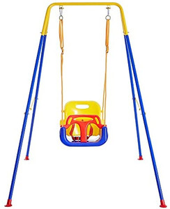 lot 49480 image: FUNLO SWING SET WITH SAFETY HARNESS