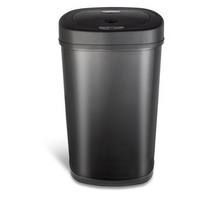 lot 49486 image: Nine Stars 13.2 Gallon Matte Black Sensor Trashcan, Model DZT-50-98K