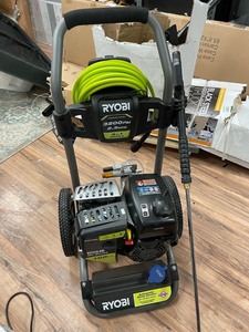 lot 110 image: RYOBI 3200 PSI 2.3 GPM Cold Water 196cc Kohler Gas Pressure Washer and 15 in. Surface Cleaner