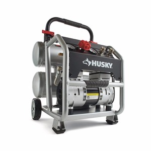 lot 113 image: Husky 4.5 Gal. Portable Electric-Powered Silent Air Compressor