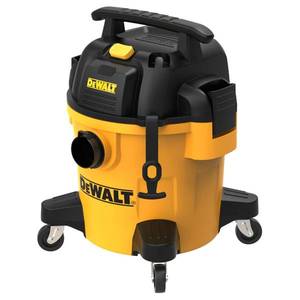 lot 121 image: dewalt dxv05p 5gallon poly wetdry, 4 peak hp shop vacuums, 5 gallon, yellowblack