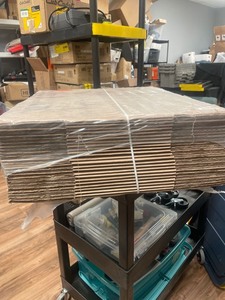 lot 128 image: Pratt Pra0083 Recycled Corrugated Cardboard Single Wall Standard File Box...