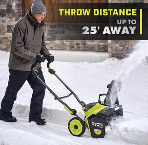 lot 130 image: RYOBI 40V HP Brushless 18 in. Single-Stage Cordless Electric Snow Blower (Tool-Only )