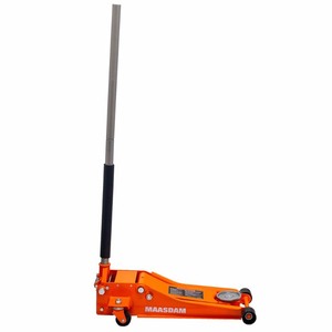 lot 195 image: Maasdam 3-Ton Low Profile Floor Jack with Speedy Lift in Orange
