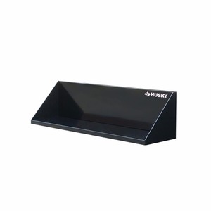 lot 204 image: Husky Steel Garage Wall Shelf in Black (36 in. W x 9 in. H x 9 in. D)