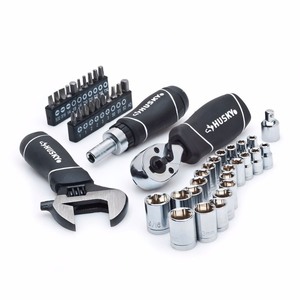 lot 260 image: Husky H46PCSTS Stubby Wrench and Socket Set (46-Piece)