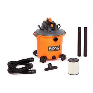 lot 286 image: RIDGID 16 Gal. 5.0-Peak HP NXT WetDry Shop Vacuum with Filter, Hose and Accessories, OrangesPeaches
