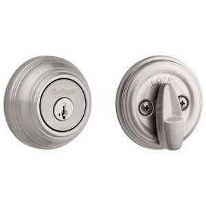 lot 316 image: Kwikset 980 Sgl Cyl Deadbolt In Satin Nickel Model # 99800-123