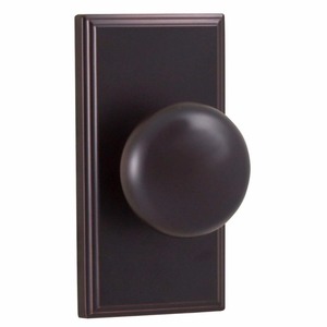 lot 335 image: Weslock 03710I1I1SL20 Impresa Woodward Privacy Lock with Adjustable Latch and Full Lip Strike Oil Rubbed Bronze Finish