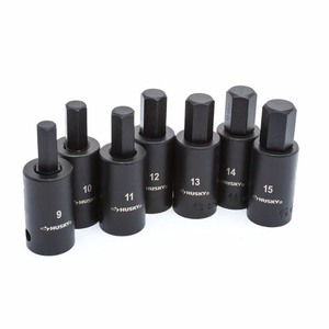 lot 342 image: 12 In. Drive Hex Bit Impact Socket Set MM (7-Piece)