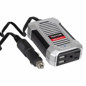 lot 351 image: Vector 120-Watt Portable Car Power Inverter with Dual USB Ports