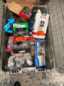 lot 359 image: Large, Open Box lot of 2 BIG tubs of Door Hardware.