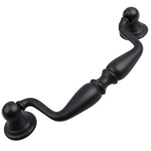 lot 374 image: 20 Pack,  of GlideRite 3-34 In. Center Swing Bail Pull Cabinet Hardware Handle, Oil Rubbed Bronze