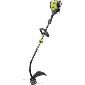 lot 403 image: RYOBI 4-Cycle 30cc Attachment Capable Curved Shaft Gas Trimmer