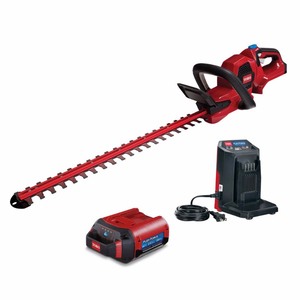 lot 408 image: Toro Flex-Force 24 in. 60-Volt Max Lithium-Ion Cordless Hedge Trimmer - 2.5 Ah Battery and Charger Included