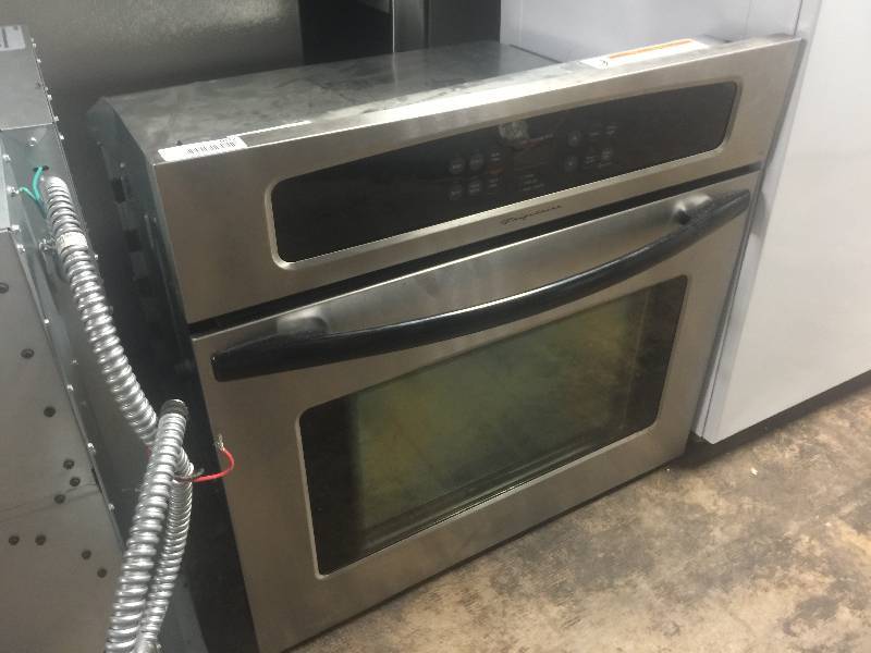 lot 1012 image: Frigidaire FEB30S5GC Built-In 30 Electric Single Wall Oven, Stainless Steel, Control Panel Features, Black Glass Control Panel, 4.2 Cu. Ft.