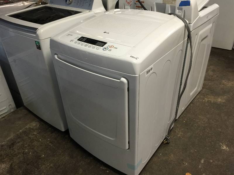 lot 1016 image: LG 7.3 cu. ft. Ultra Large Capacity Top Load Dryer with Distinct and Modern Front Control Design (Electric)