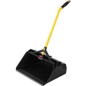 lot 8460 image: RUBBERMAID 2018781 Dust Pan,Plastic,21-34 W,30 L Handle