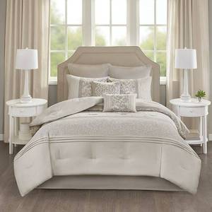 lot 8802 image: 510 Design Lynda Embroidered 8 Piece Comforter Set - Retail$95.56