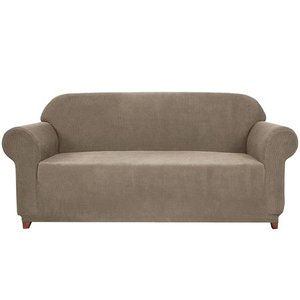 lot 8847 image: Subrtex Slipcover Stretch Loveseat Cover with Separate Cushion Cover
