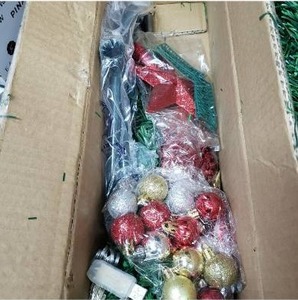 lot 8391 image: 1.2M Small Fake Christmas Tree With Dressings