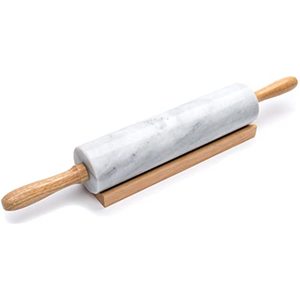 lot 8632 image: Fox Run White Marble Rolling Pin