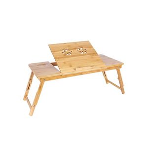 lot 8650 image: Songmics Wooden Laptop Desk