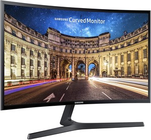 lot 8719 image: Samsung 23.5 Inch Curved Computer Monitor