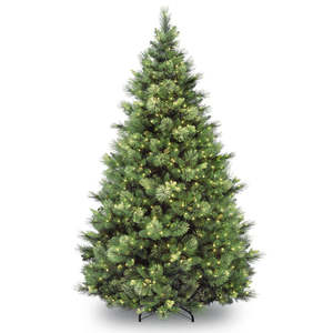 lot 8751 image: National Tree 6 .5 Carolina Pine Tree with 650 Clear Lights