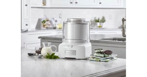 lot 8349 image: Cuisinart - 1.5-Quart Ice Cream and Sorbet Maker - White