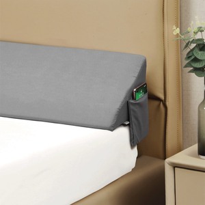 lot 8368 image: Vekkia 74 Inch Long Gray Wedge Pillow