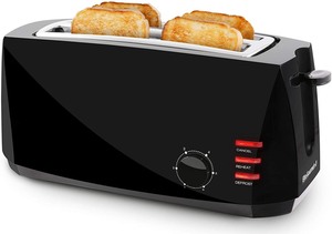 lot 8386 image: Elite Gourmet 4 Slice Cool Touch Long Toaster