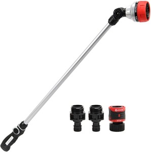 lot 8440 image: Eden 94609 7-pattern Metal Garden Hose Watering Wand Wquick Connector&nbsp
