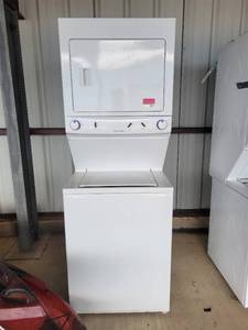 lot 9077 image: Frigidaire Stack Washer Dryer Unit - Untested - Unknown Condition