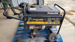 lot 9085 image: PoulanPro 6000 Watt Power Generator