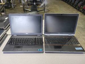 lot 9145 image: 2 Dell Laptops - No Chord - No Harddrive