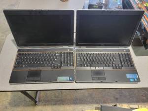 lot 9146 image: 2 Dell Laptops - No Chords - No Hardrives