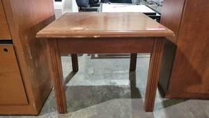 lot 9210 image: Wooden Side Table
