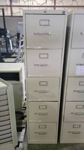 lot 9213 image: Hon Tan Five Drawer Filing Cabinet