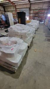 lot 9249 image: (8) Pallets of Ceramic Molds