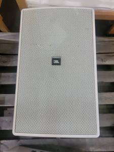 lot 9257 image: JBL Control 30 White Speaker - with Wall Mount