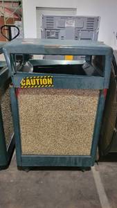 lot 9283 image: Green Howard Outdoor Trash Bin
