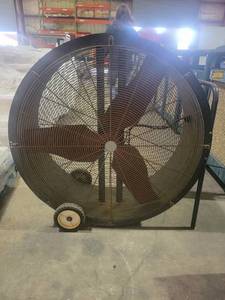 lot 9285 image: Dayton Industrial Round Floor Fan