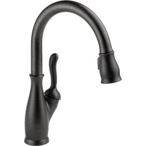 lot 996 image: Delta Leland Single Handle Pull-Down Kitchen Faucet in Venetian Bronze 9178-RB-DST