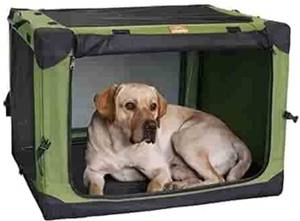 lot 36854 image: LIO PET HEAVY DUTY PET KENNEL MESH AND ARMY GREEN