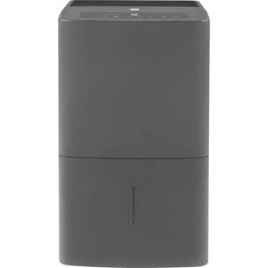 lot 36870 image: GE 50 pt. Dehumidifier for Wet Rooms up to 1500 sq. ft. with Built-in Pump in Grey, ENERGY STAR, Grays