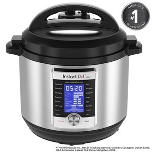 lot 36882 image: Instant Pot Ultra 8 Qt 10-in-1 Multi- Use Programmable Pressure Cooker, Slow Cooker, Rice Cooker, Yogurt Maker, Cake Maker, Egg Cooker, Saut�, Steamer, Warmer, and Sterilizer