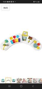 lot 36887 image: Infantino Music & Lights 3-in-1 Discovery Seat and Booster - Convertible Booster, Infant Activity seat and Feeding Chair with Electronic Piano for Sensory Exploration, for Babies and Toddlers